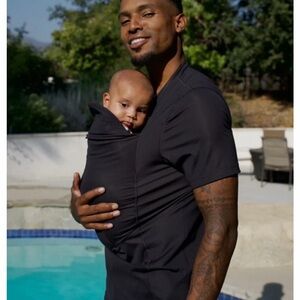 Men's Black Baby Carrier Shirt
